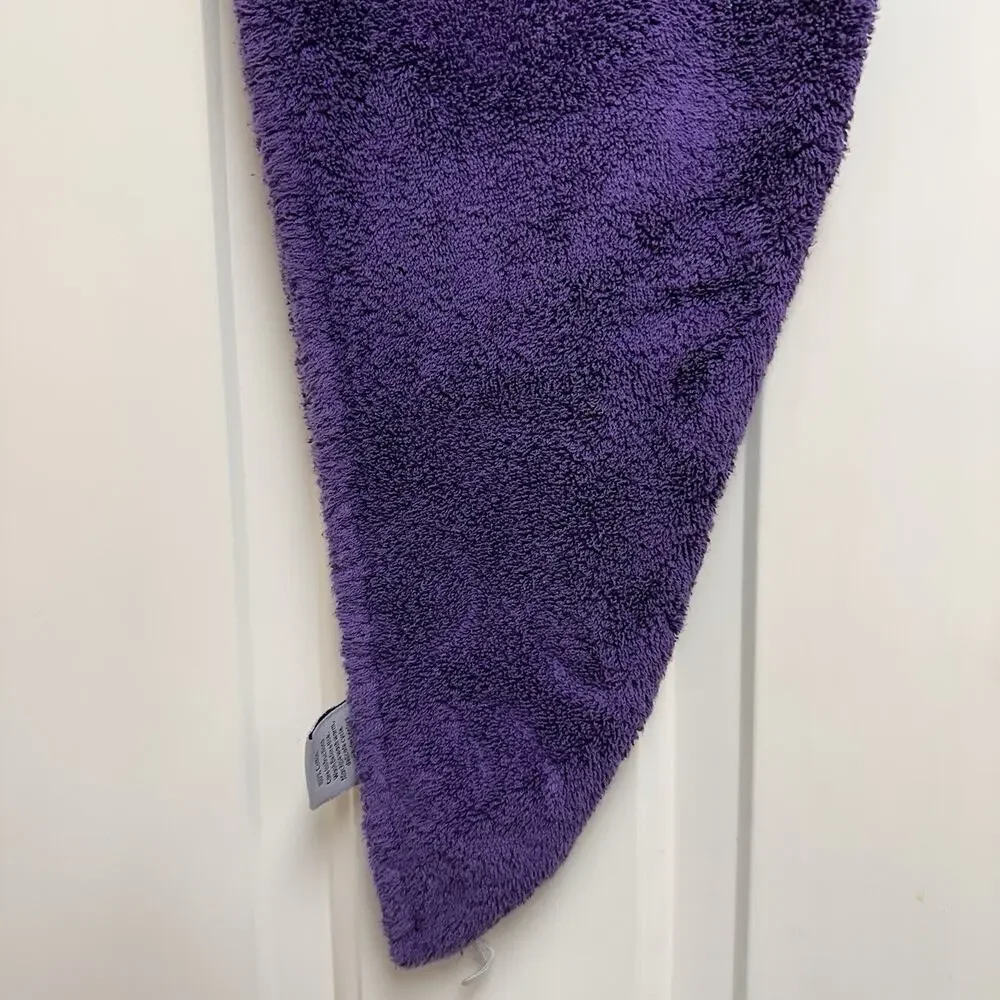 Joy Mangano True Perfection Luxury Cosmetic Resistant Towels Hair Head Wrap Purp